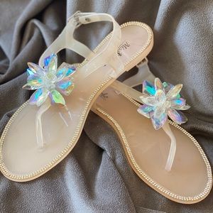 Beautiful jelly sandals